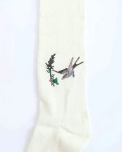 Hummingbird Wool Knee High Socks