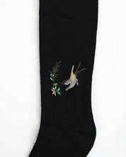 Hummingbird Wool Knee High Socks