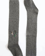 Hummingbird Wool Knee High Socks