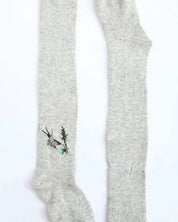 Hummingbird Wool Knee High Socks