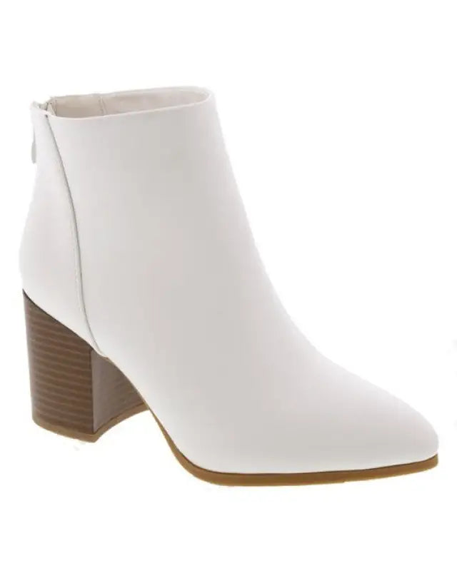 IRIS-1-ANKLE BOOTIES - White / 6.5 - Booties