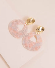 Island Pink Drop Earrings