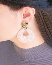 Island Pink Drop Earrings