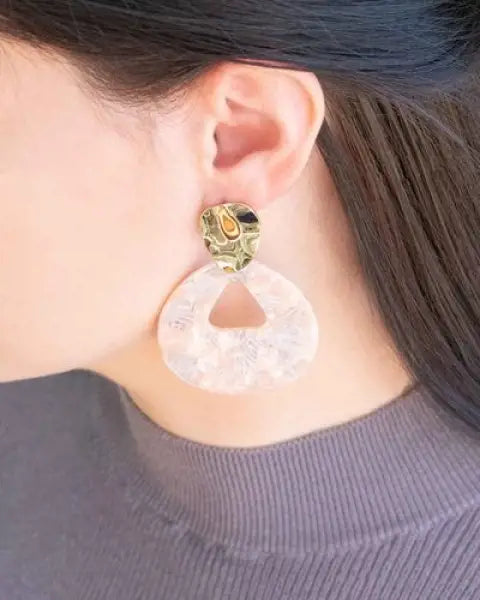 Island Pink Drop Earrings