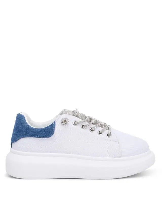 Jaxen Rhinestones Lace Up Sneakers