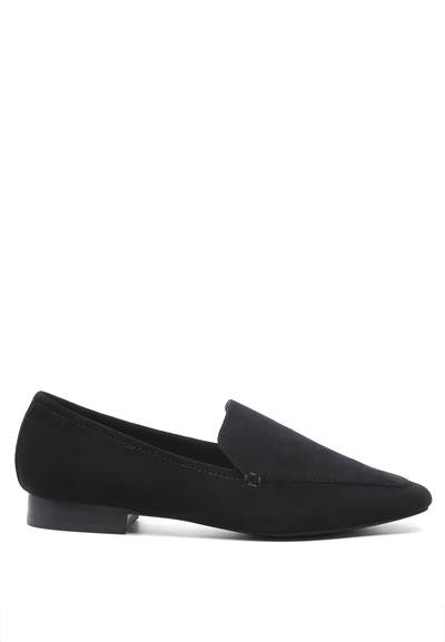 JULIA LEATHER POINTED LOAFERS