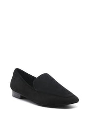 JULIA LEATHER POINTED LOAFERS - Black / 6
