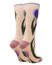 Julia - Women’s fuzzy crew socks multicolor / WS