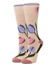 Julia - Women’s fuzzy crew socks multicolor / WS