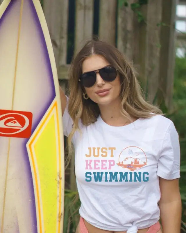 Just Keep Swimming Graphic Tee