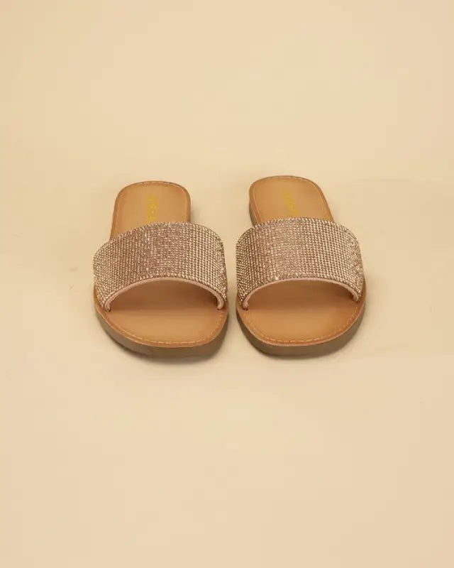 JUSTICE-S RHINESTONE SLIDES