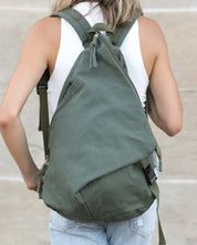 Kai Asymmetric Canvas Backpack