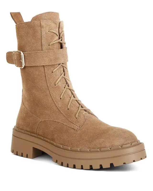 Kasper Suede Chunky Lug Boots