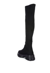 Katarina Loro Stretch Knit Knee High Boots