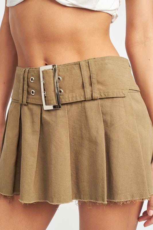 Katelynn Pleated Mini Skirt