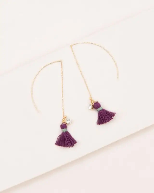 Keely Tassel Threader Earrings