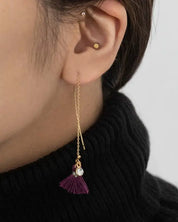 Keely Tassel Threader Earrings