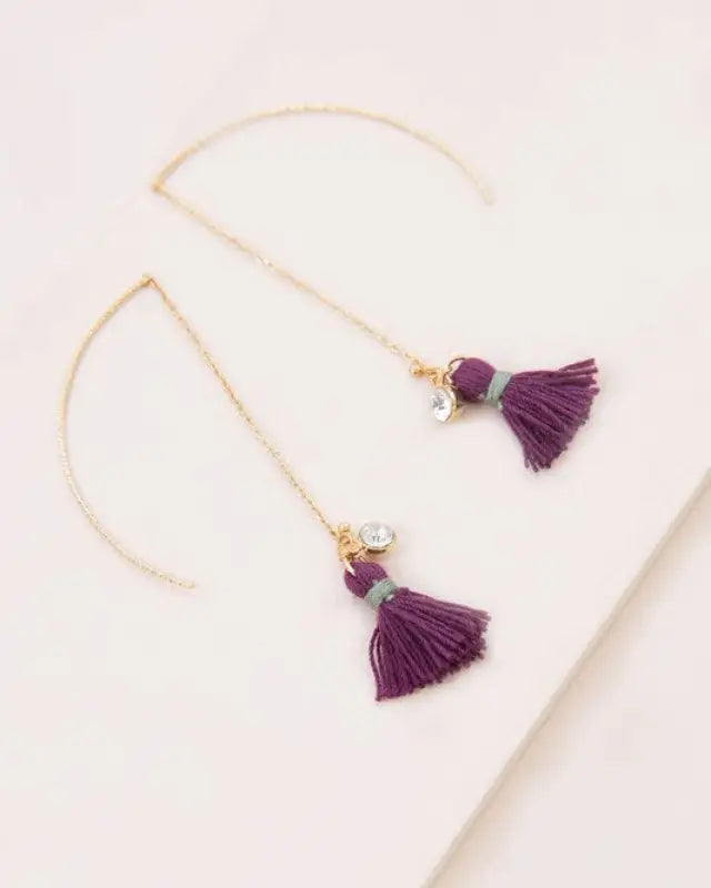 Keely Tassel Threader Earrings