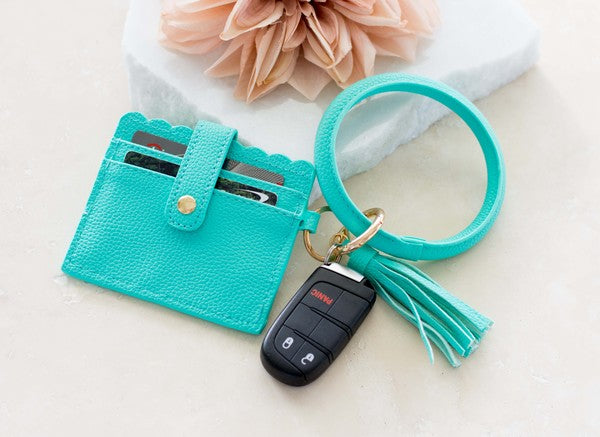 Key Ring ID Wallet Bracelet - Mint / OneSize