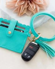 Key Ring ID Wallet Bracelet - Mint / OneSize