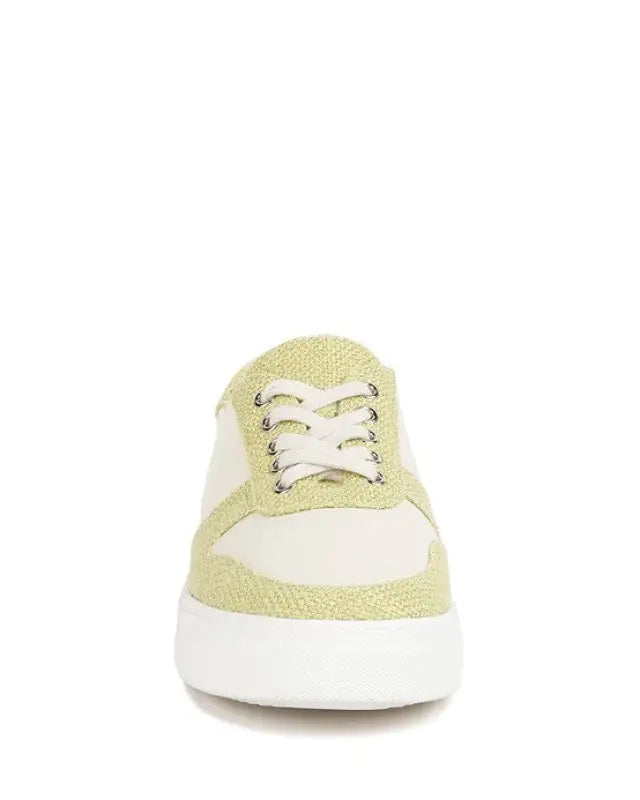 Kjaer Dual Tone Leather Sneakers