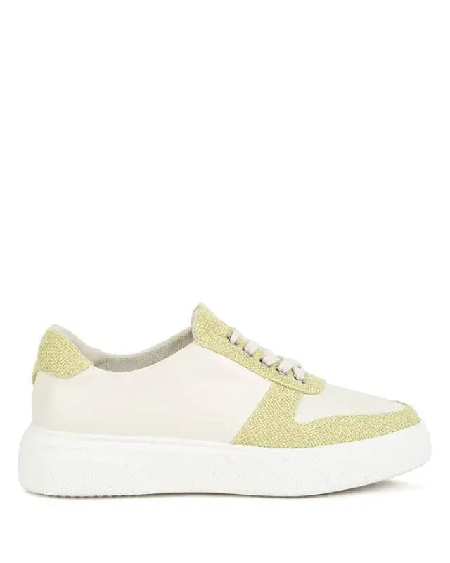 Kjaer Dual Tone Leather Sneakers