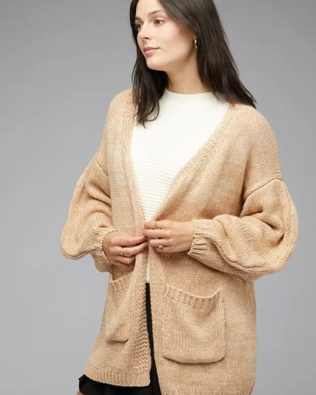 Knit Long Sleeve Cardigan