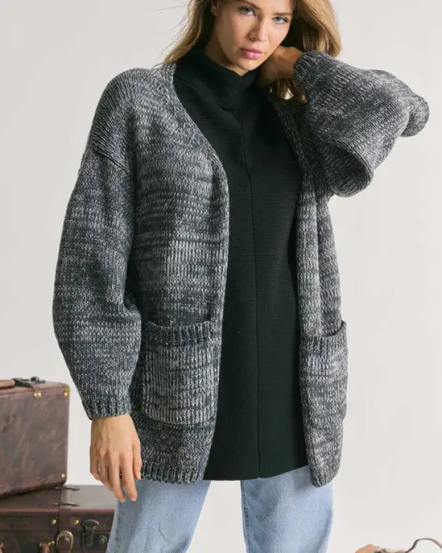 Knit Long Sleeve Cardigan