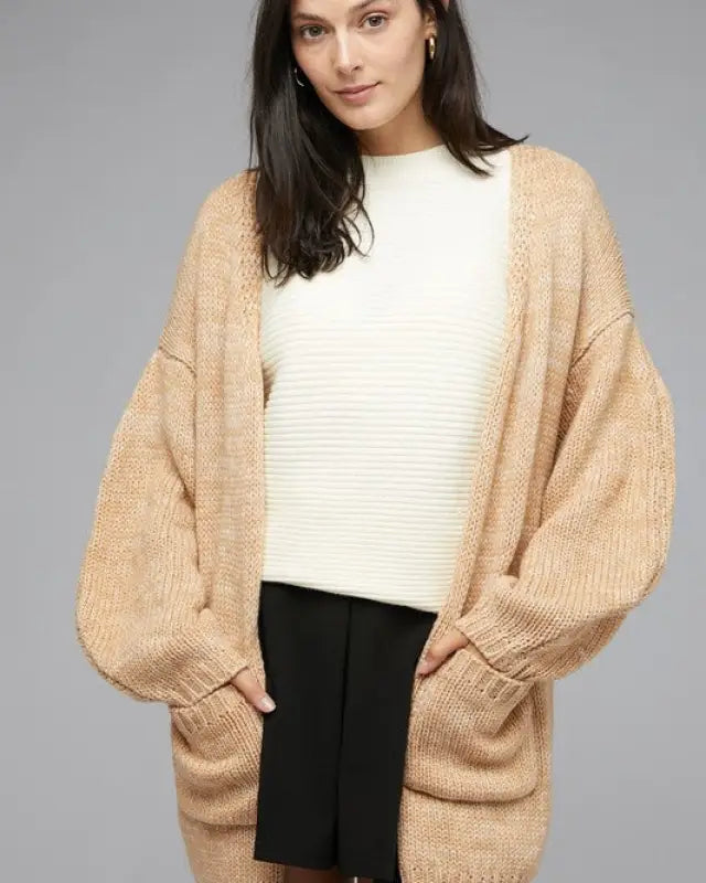 Knit Long Sleeve Cardigan