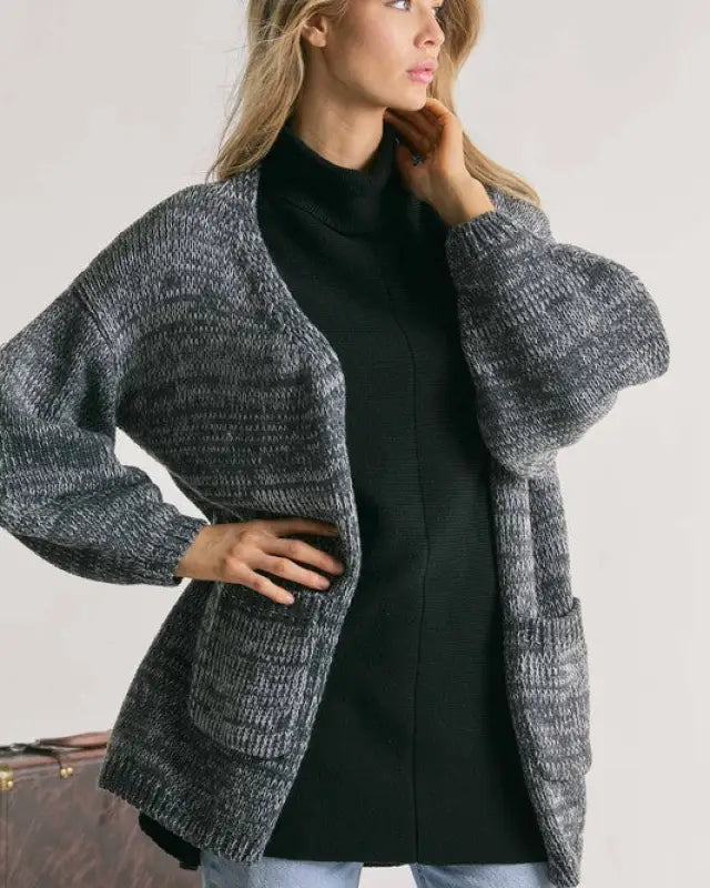 Knit Long Sleeve Cardigan