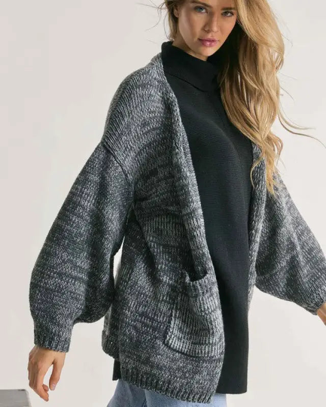 Knit Long Sleeve Cardigan