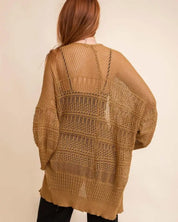 Knit Netted Cardigan