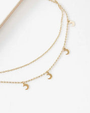 La Lune Layered Necklace - Gold / OS