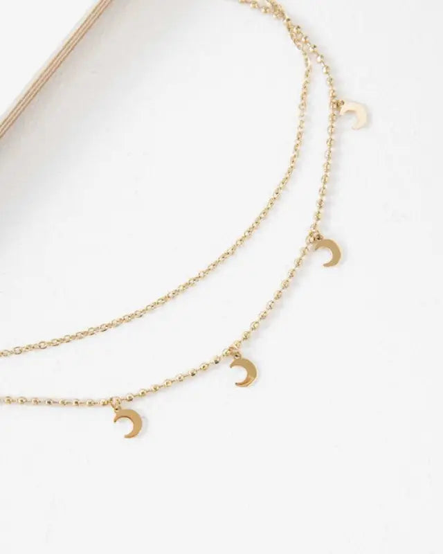 La Lune Layered Necklace - Gold / OS