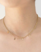 La Lune Layered Necklace - Gold / OS