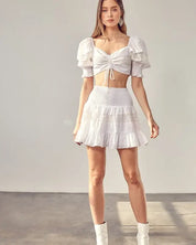 Lace Trim Skirt