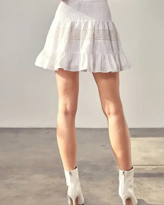 Lace Trim Skirt