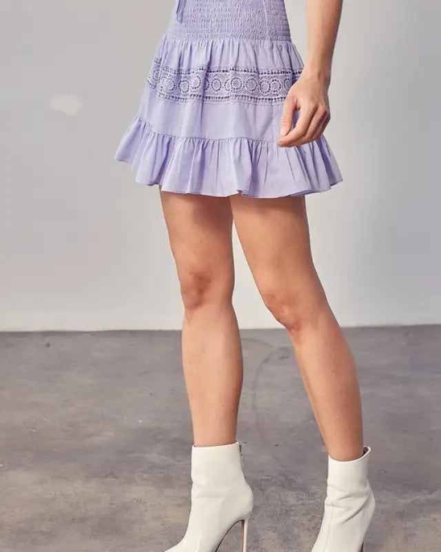 Lace Trim Skirt