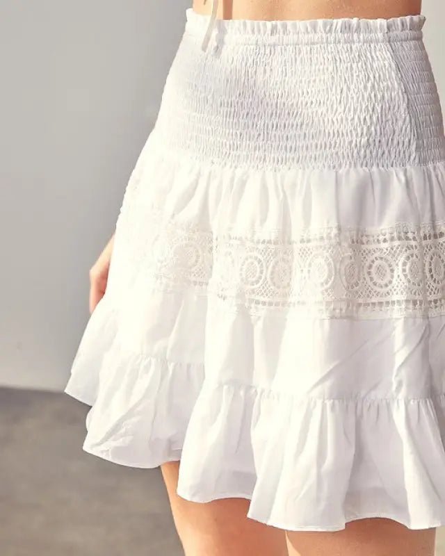 Lace Trim Skirt