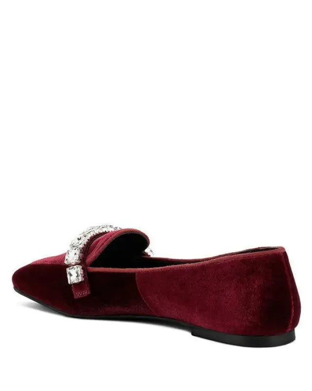 Lamington Handcrafted Velvet Diamante Loafers