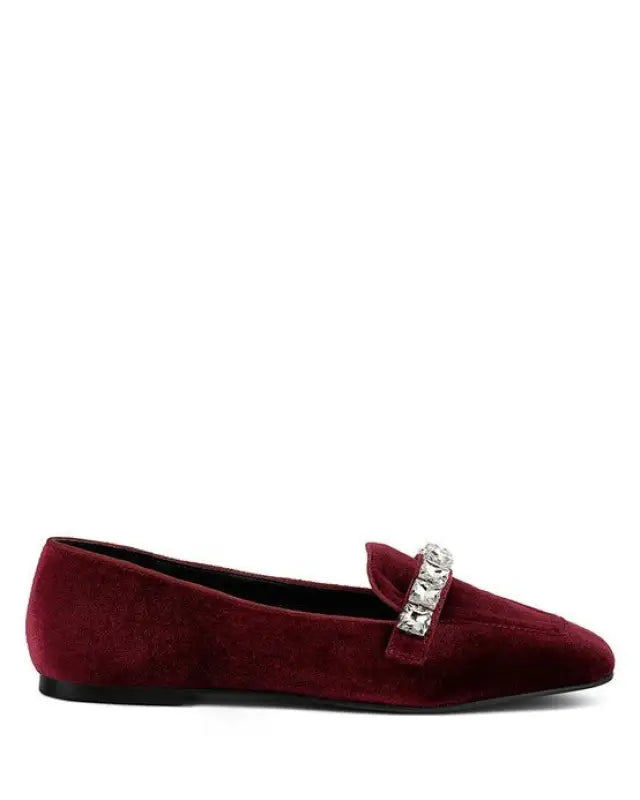 Lamington Handcrafted Velvet Diamante Loafers