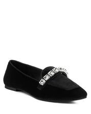 Lamington Handcrafted Velvet Diamante Loafers