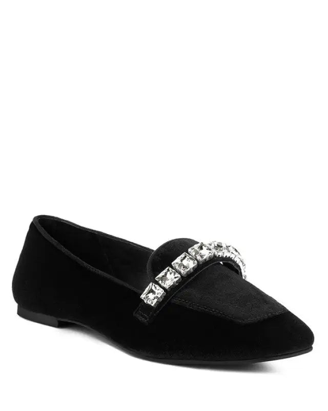 Lamington Handcrafted Velvet Diamante Loafers