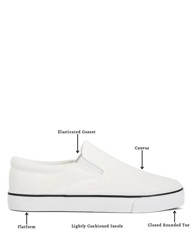 Laszlo Canvas Slip On Sneakers