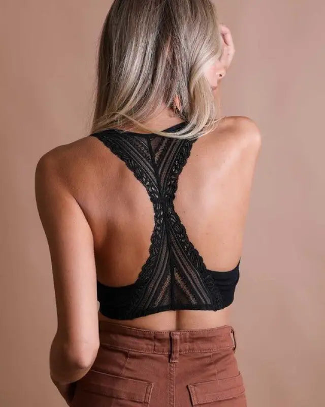 Lauryn Seamless Front Lace Racerback Bralette