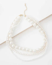 Layered Pearl Necklace - OS