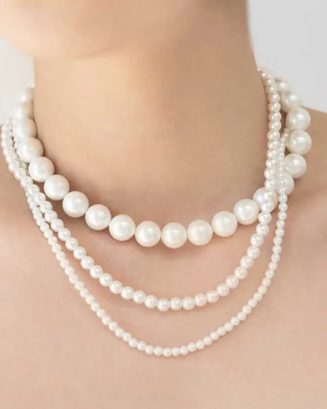 Layered Pearl Necklace - OS