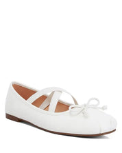 Leina Recycled Faux Leather Ballet Flats - White / US - 5 UK - 3 EU - 36