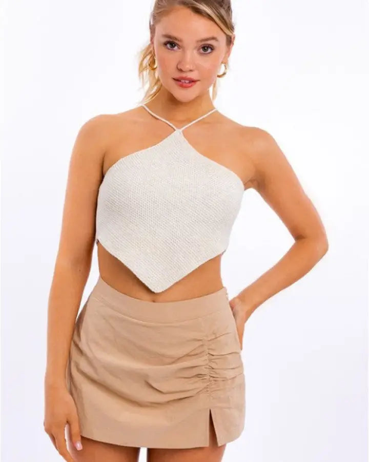 Lizbeth Knit Halter Top