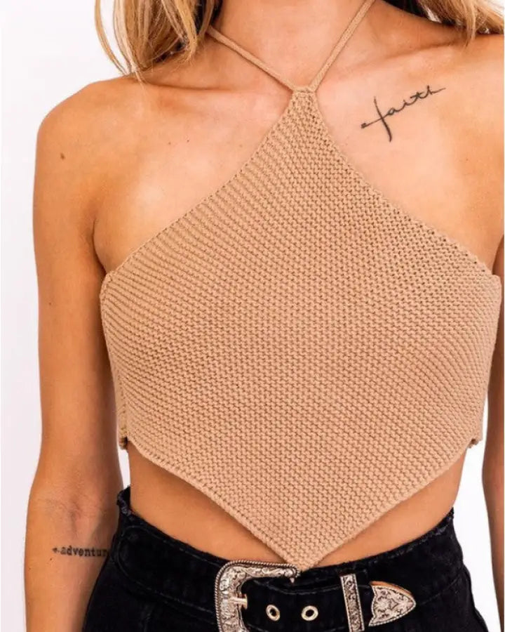 Lizbeth Knit Halter Top